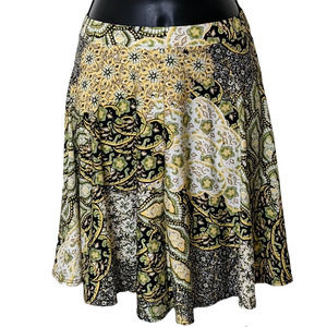 Star Vixen Floral/Paisley/Medallion Full Stretch Mini Skirt Size Small NEW